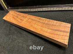 BILLET DE BOIS Koa Frisé Hawaïen DE QUALITÉ MASTER 24 x 5 x 1.875+