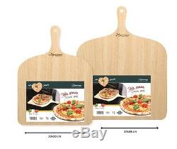 Big Pizza Peel Bois Paddle Board Plateau, Pizza Maker Service Et Coupe 37x38 CM