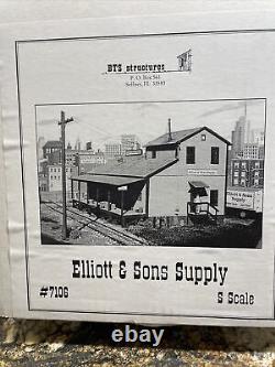 Bts Structures S Kit D'échelle #7106 Elliott & Sons Supply Laser Cut Sn3 Nos
