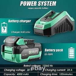 Chain-saw Sans Fil 10chain-saw Électrique 20v Battery Powered Chainsaw Coupe Bois