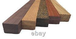 Combo de 10 pièces, 5 espèces de planches à découper en blocs de bois, tour 3/4 x 2 x 24