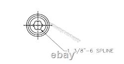 Ensemble d'entraînement de ligne d'arbres Woods 1037885 avec arbre de prise de force à 6 cannelures de 1-3/8 et boulon de cisaillement de ½