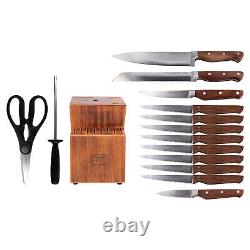 Ensemble de bloc de couteaux de précision Chicago Cutlery 1134513 de 15 pièces