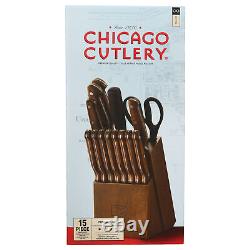 Ensemble de bloc de couteaux de précision Chicago Cutlery 1134513 de 15 pièces