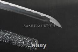 Épée En Acier Au Carbone Japonais Katana Aiguille De Coupe Archaistique Samurai Tsuba