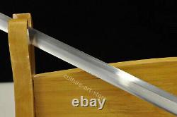 Fait Main T1095 Acier Chinois Shirasaya Rosewood Jian Épée Coupée Bambou Sharp