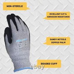 Gants résistants aux coupures protecteurs L5 Sécurité pour la coupe de viande et la sculpture sur bois, 120 paires, taille petite