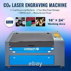 Gravure Laser Co2 Améliorée 60w 24x16 Cutter Machine De Marquage De Gravure