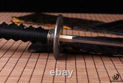 Japonais Samurai Katana 1060 Épée En Acier Au Carbone Haute Épée Sharp Can Cut Arbre Bamboo