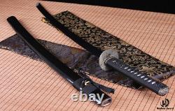Japonais Samurai Katana 1060 Épée En Acier Au Carbone Haute Épée Sharp Can Cut Arbre Bamboo