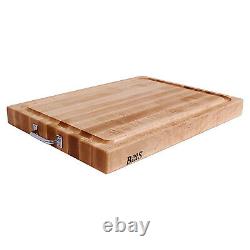 John Boos Block Rafr2418 24 X 18 Edge Grain Maple Wood Réversible Cutting Board