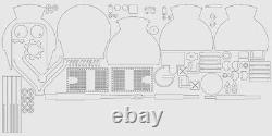 Kit de construction de modèle de tank en bois découpé au laser