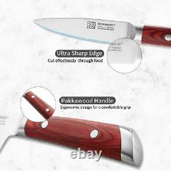 Kitchen Knife Set Haute Carbone Allemand Acier Inoxydable 3pcs Chef Coupe Viande Sliving
