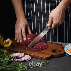 Kitchen Knife Set Haute Carbone Allemand Acier Inoxydable 3pcs Chef Coupe Viande Sliving