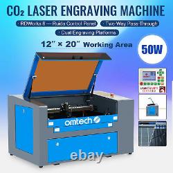 Laser Gravure Machine De Marquage De Gravure Co2 Graveur Cutter Ruida 50w 20x12