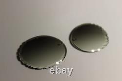 Lentilles de remplacement taillées en diamant pour lunettes de soleil décoratives sans monture Buffs Horns, bois, W