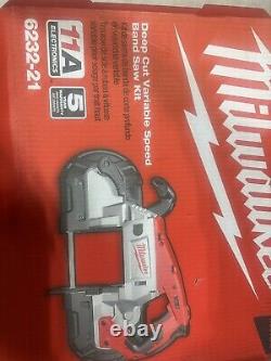 MILWAUKEE 6232-21, 11AMP Scie à ruban à vitesse variable de coupe profonde, ensemble neuf