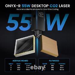 MONPORT ONYX 12×20 55W Machine de découpe et de gravure laser CO2 de bureau avec axe rotatif