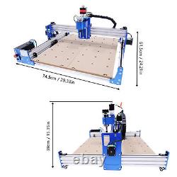 Machine de découpe et de gravure CNC à 3 axes pour la sculpture sur bois 4040 industrielle