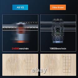 Machine de gravure et de découpe laser Atomstack A5 V2 6W 400x400mm Contrôle APP C3G8