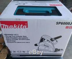 Makita Sp6000j 6-1 / 2 Plunge Circulaire Cut Saw Piste Avec Brand New Case