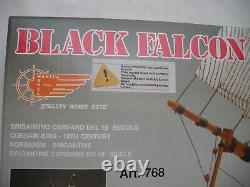 Mantua Art. 768 Faucon Noir, Maquette de Bateau en Bois Découpé au Laser, Métal, à l'échelle 1/100