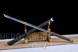 Nouveau Japonais Katana Samurai Sword Spring Steel Sharp Ninja Can Cut Bamboo Arbres
