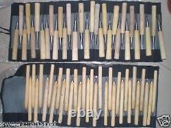 Nouveau lot assorti de 62 outils de sculpture sur bois, couteau de sculpture