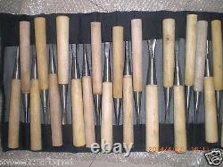 Nouveau lot assorti de 62 outils de sculpture sur bois, couteau de sculpture