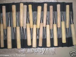 Nouveau lot assorti de 62 outils de sculpture sur bois, couteau de sculpture