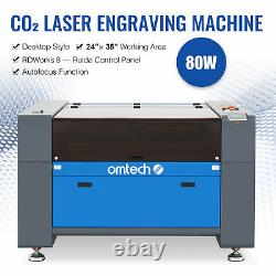 Omtech 35x24 80w Laser Gravure Gravure Gravure Graveur Cutter Motterized Workbed