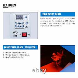 Omtech Co2 Laser Graveur Gravure Cutter Cutting 12x 8 40w LCD Red Dot K40