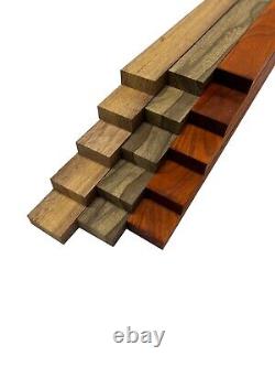 Pack De 15, Merbau, Black Limba, Padauk Lumber Boards Blocs 3/4x 2x 36
