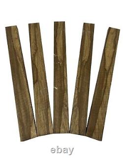Paquet de 5 blocs de planche à découper en Limba noir, planche en bois d'œuvre 3/4 x 2 x 42