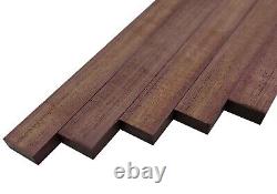 Paquet de 5 planches de bois Purpleheart KD pour planche à découper DIY blocs 3/4 x 2 x 36