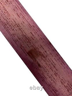 Paquet de 5 planches de bois Purpleheart KD pour planche à découper DIY blocs 3/4 x 2 x 36