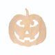 Pièce D'artisanat En Bois En Forme De Citrouille, Pour Halloween, Forme De Lanterne Jack O, A606