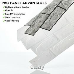 Pierre Brick Effet Pvc Panneaux De Revêtement Mural En Plastique Carreaux Décoratifs