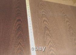 Placage en bois déroulé Wenge africain coupé à plat 48 x 96 sur support papier 1/40ème qualité A