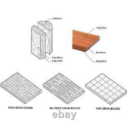 Planche à découper de luxe en bois de cerisier Gabriella, grain de bordure, fabriquée aux États-Unis