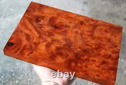 Planche à découper en bois d'Amboine Burl pour bricolage en bois exotique 8X 12X 7/8 #690