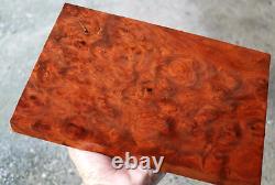 Planche à découper en bois d'Amboine Burl pour bricolage en bois exotique 8X 12X 7/8 #690