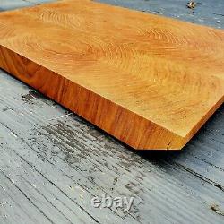 Planche à découper en bois de bout fait main en merisier avec poignées intégrées planche à découper de cuisine.