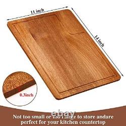 Planche à découper en bois en vrac de 12 pièces pour la cuisine, planches à découper rectangulaires