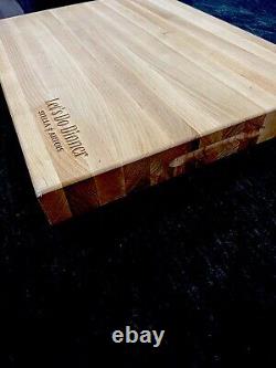Planche à découper personnalisée Stella Artois en bois massif de boucherie grande taille 18x24x2 1/4