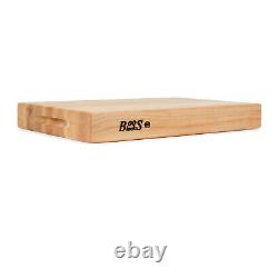 Planche à découper réversible en bois d'érable à grain d'extrémité de John Boos Block RA01