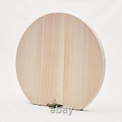 Planche à découper ronde en bois de Hinoki Harumi Kurihara, grande taille 35cm, importée du Japon