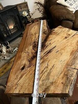 Planche de noyer à bordure vive / plateau de table DIY en bois échauffé - PLANE - Bois coupé en fourche - 91p - J&R