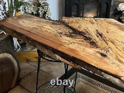 Planche de noyer à bordure vive / plateau de table DIY en bois échauffé - PLANE - Bois coupé en fourche - 91p - J&R
