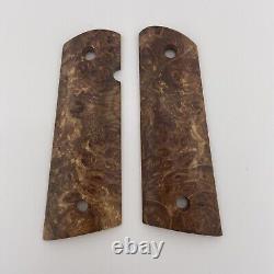 Poignées en bois Altamont 1911 Govt Burl Maple avec découpe pour magwell